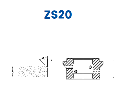 [SC61040] SC61040 20mm Single Chamfer Line 60 - (Bore 35 Fitting) Profile ZS20 Zenith Position 1 Standard Kit (all materials)