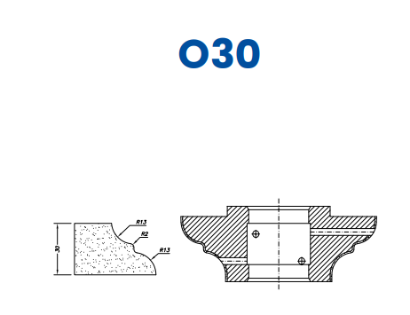 [SC67071] SC67071 30mm Cove Dupont Line 60 - (Bore 35 Fitting) Profile O30 Electroplated Position 1 Electroplated Kit (soft materials, marble)