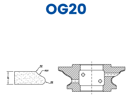 [SC67153] SC67153 20mm Roman Ogee Line 60 - (Bore 35 Fitting) Profile OG20 Electroplated Position 1 Electroplated Kit (soft materials, marble)