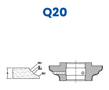 [SC67077] SC67077 20mm Cove Ogee Line 60 - (Bore 35 Fitting) Profile Q20 Electroplated Position 1 Electroplated Kit (soft materials, marble)