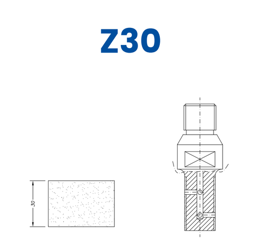 [SCE22034] SCE22034 LINE 20 30mm Flat Edge Profile Z30 Position 2 EHS EHS Kit (all materials, high speed)