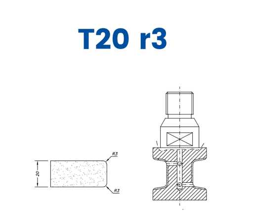[SCE23114] SCE23114 LINE 20 20mm Eased Top & Bottom r3 Profile T20 r3 Position 3 EHS EHS Kit (all materials, high speed)