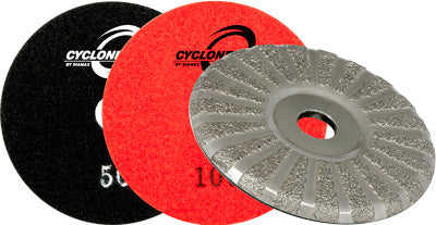 [BVG450] 4"V2 Velcro Grind Disk 50 Grit
