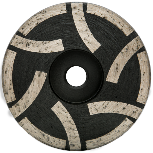 [CWFRN4C] 4" Cyclone Flat Resin Cup Wheel No Water Channel Coarse