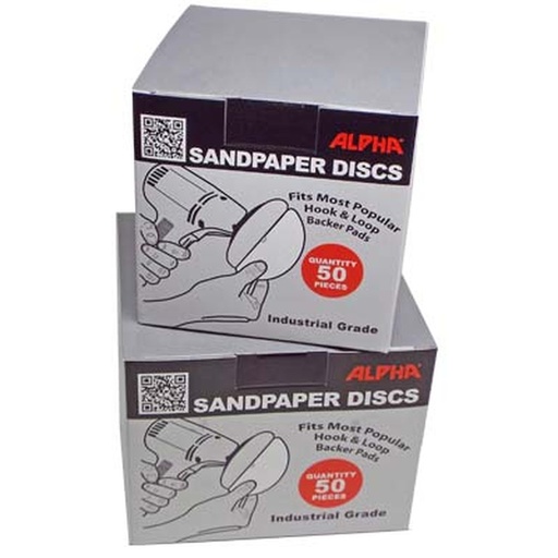 [MP50320] Alpha Professional Tools Sandpaper H&L 5" #320 50pk