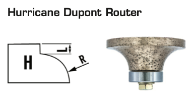 [RHH30C] 30mm Hurricane Dupont Router Pos. 1 (Shape H)