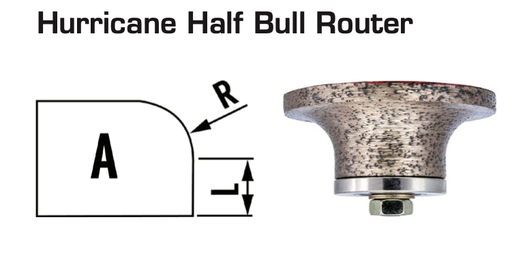 [RHHB20C] 20mm Hurricane Radius 3/8 Pos. 1 (half-bull, Shape A)