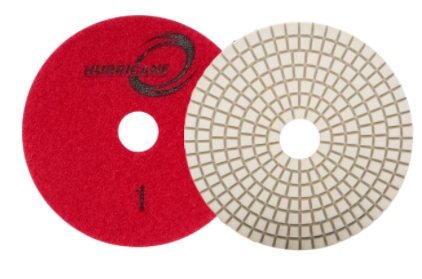[ESHWP501] 5" Hurricane ES White Resin 3-Step  Pad #1