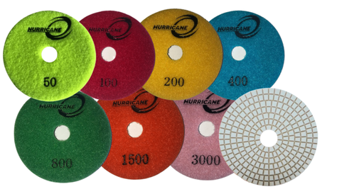 [PDRE350] 3" Hurricane Polishing Disk ECONOMY 50 grit