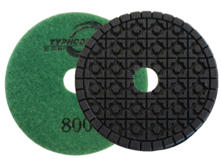 [PRC40800] 4" Typhoon Clover Resin 7-Step  800grit 