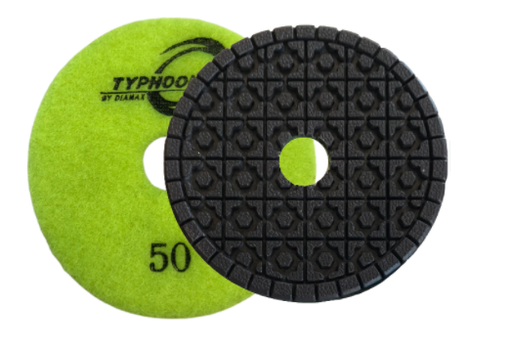 [PRC41500] 4" Typhoon Clover Resin 7-Step  1500grit 