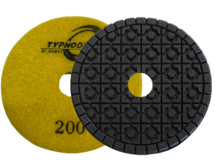 [PRC43000] 4" Typhoon Clover Resin 7-Step  3000grit 