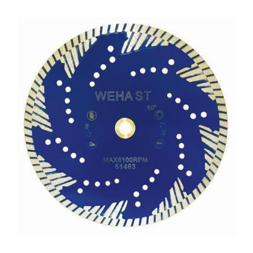 [51463] Weha USA ST Side Cut Blades for Granite, Quartzite, Engineered Stone, Quartz, Marble and all Natural Stones